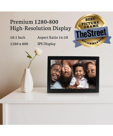 BSIMB 32GB 10.1 WiFi Digital Photo Frame | Smart Picture Frame | IPS Touch Screen | Motion Sensor | Upload Photos/Videos via App/Email | Gift for Grandparents | HD WI-FI Black - Buy Online on GoSupps.com
