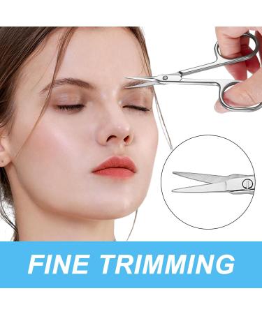 Nail Scissors Beauty Scissors for Eyebrow Moustache Nose Hair Sharp Nail Scissor for Toenails Stainless Steel Curved Cuticle Scissor for Hair Trimming Beauty Grooming Thick Toenails Women Men - Buy Online on GoSupps.com