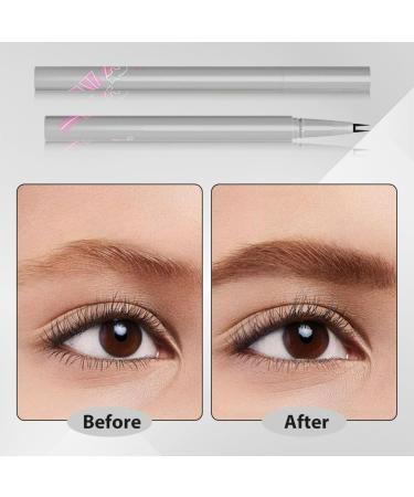 Double Tip Lower Eyelash Pencil 2024 Upgrade 3D Waterproof Liquid Eyeliner Eyelash Pen Ultra Fine Dual-ended Lower Eyelash Pen For Eye Makeup Natural Long Lasting All Day (Black) Gray Black - Buy Online on GoSupps.com