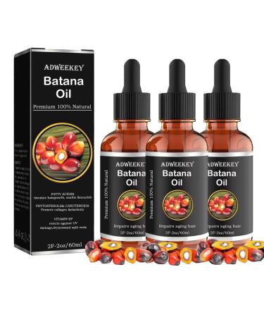 Orgrul 3 pieces 100 organic Batana Oil for hair growth Batana Oil Organic for Growth Hair promotes hair wellbeing in men and women improves the appearance of hair and skin