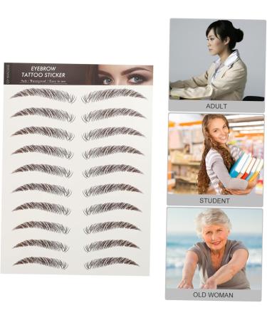 SOESFOUFU Fake Eyebrow Stickers 9 Sheets Waterproof Eyebrow Stickers Eyebrow Makeup Sticker False Eyebrows Cosmetics 3 Proof - Buy Online on GoSupps.com