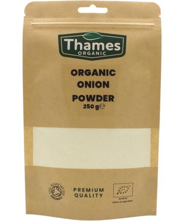 Thames Organic Onion Powder 100g - Flavorful Vegan Seasoning for Cooking & Baking - Non-GMO Certified, Additive and Preservative-Free - Buy Online on GoSupps.com