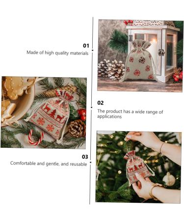 Zerodeko 1 Set Christmas Calendar Calendars Decor Mini Candy Bags Mini Calendar Wrapping Bags Cloth Bag - Buy Online on GoSupps.com