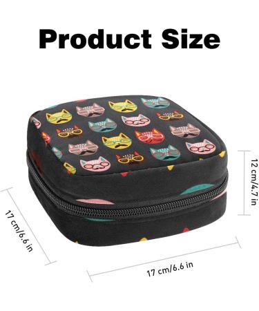 Storage Bags for Women: Cat Pattern Menstrual Cup Bandages & Teen Girls - Portable & Stylish Solution - Buy Online on GoSupps.com