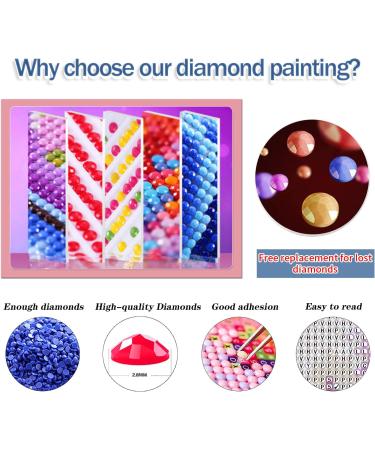 FFPTBNYX 12 Pack Diamond Painting Kits for Adults - 5D DIY Art with Round Full Drill Diamonds - Beginners Gem Paintings for Home Decor - 12X16 Inch - Buy Online on GoSupps.com