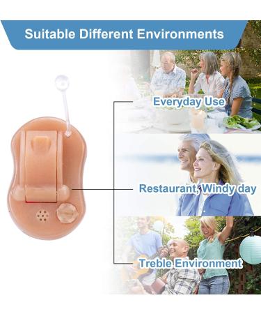 Hearing Amplifier for Seniors Adults - Noise-Cancelling, Invisible Sound Enhancer, As Seen On TV - Includes Cleaning Tools (RED) - Buy Online on GoSupps.com