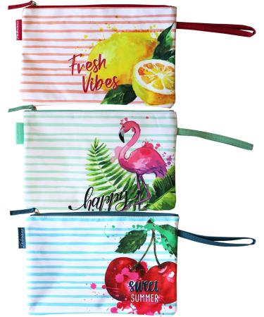 Waterproof Bikini Wetbag - Stylish Bathing Bag with 3 Summer Designs | Ideal for Vacation Beach & Pool - Buy Online on GoSupps.com