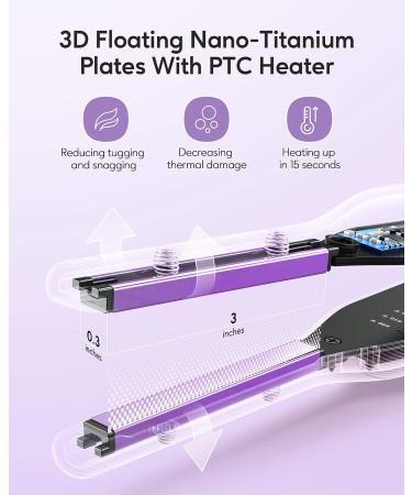 Wavytalk 3/10 Pencil Flat Iron for Short Hair - Mini Hair Straightener for Pixie Cut, Bangs, and Edges - Small Flat Iron with Anti-Pinch Design and Adjustable Temp - Buy Online on GoSupps.com