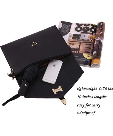 SY COMPACT Travel Umbrella - Windproof & Automatic - Factory Outlet - Black - Buy Online on GoSupps.com