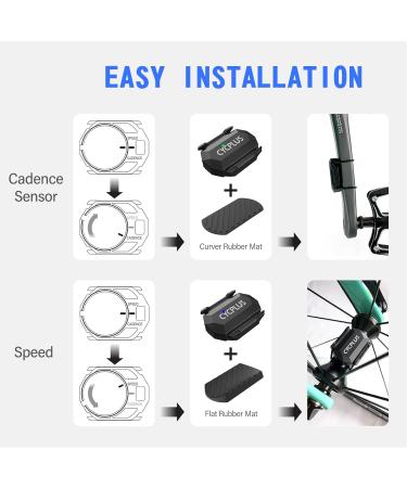 CYCPLUS Dual Module Bicycle Cadence & Speed Sensor - Bluetooth & ANT+ Compatible for Accurate Cycling Metrics - Buy Online on GoSupps.com
