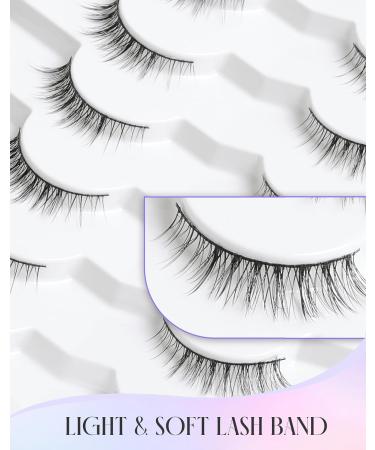 Natural Short Eyelashes | Wispy Fake Lashes for a Natural Look | K50 Graduated Style 10mm - Buy Online on GoSupps.com