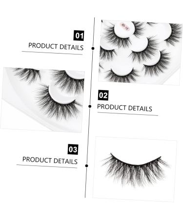minkissy 1 Box 6d False Eyelashes 3d Eyelashes Beauty Accessories Cosmetics Eye Lashes Makeup Accessories Fake Eyelashes Wispy Lashes Dense Makeup Eyelashes Lashes Bulk Chemical Fiber - Buy Online on GoSupps.com