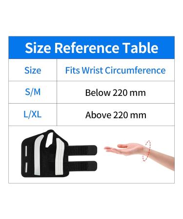 Wrist Support Brace with Metal Splint - Adjustable Compression for Carpal Tunnel, Arthritis, Joint Pain - Right Hand (L/XL) - Relief for Tendonitis, Sprains - Breathable and Comfortable Design - Buy Online on GoSupps.com