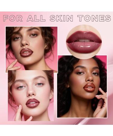  Prreal Set of 2 brown lipsticks and butter gloss matte lip pencil with moisturizing oil long-lasting waterproof smooth and silky 03 - Buy Online on GoSupps.com