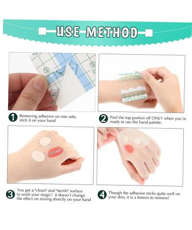 100pcs Makeup Palette Mixing Tool Set | Waterproof Cosmetic Palettes for Women | Disposable Makeup Pans & Nail Color Palettes - Buy Online on GoSupps.com