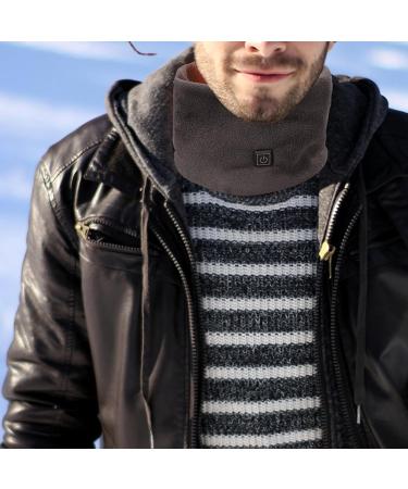 Adjustable Winter Neck Gaiter | Cold Resistant & Heated | Soft Flannel for Outdoor Use (GRAY) - Buy Online on GoSupps.com