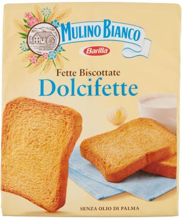 Mulino Bianco Set of 3 Le Dolcifette biscotte fats 315 g Biscotte