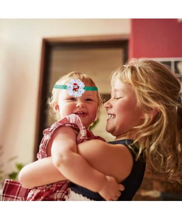 Lurrose 3pcs Floral Headbands Christmas Santa Cloth Hair Bands for Baby Girls - Elastic Hair Accessories for Newborns, Infants, Toddlers and Kids - Buy Online on GoSupps.com
