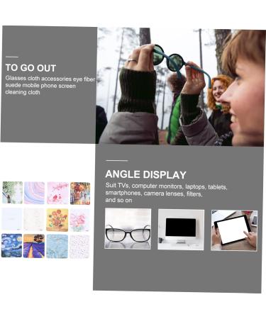 Healifty 48 Pcs Microfiber Cleaning Cloth Set for Glasses Screens & Windows Ultimate Eyeglasses & Watch Cleaning Wipes - Buy Online on GoSupps.com