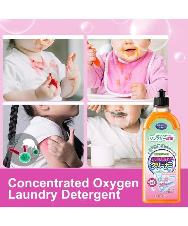 Liquid Detergent Concentrated Oxygen Clothing Cleaning Liquid | 425ml Effective Stain Remover Laundry Detergent for Stubborn Oil Sweat Stains Lambo - Buy Online on GoSupps.com