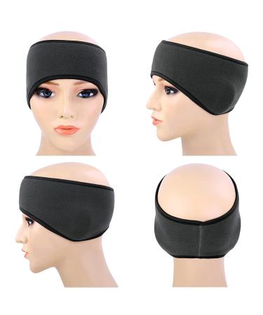 URATOT 4 Pieces Ear Warmer Headbands for Men and Women - Winter Outdoor Fitness Headbands (Black+Gray) - Buy Online on GoSupps.com
