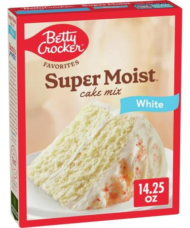 Betty Crocker Super Moist White Cake Mix 404g (14.25oz) - Buy Online on GoSupps.com