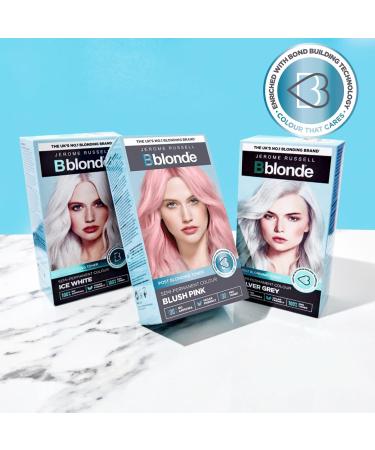 Bblonde Blush Pink Post Blonding Toner - Semi Permanent Hair Dye Kit with Brazil Nut Oil | No Ammonia & Vegan | For Pre Lightened & Blonde Hair | 1 Count - Buy Online on GoSupps.com