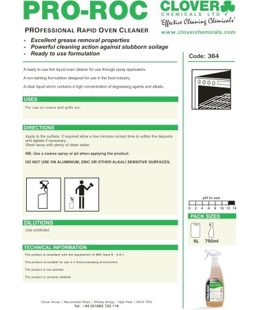 Clover Rapid Pro Oven Cleaner (364) 5 Ltr - Buy Online on GoSupps.com