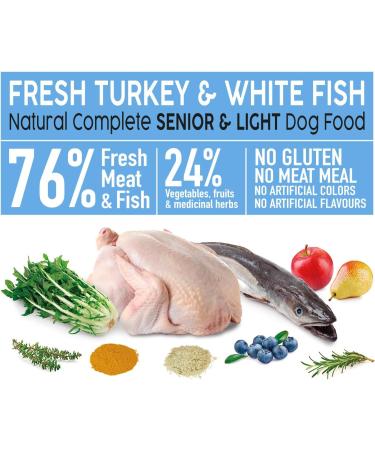 Arquivet Fresh Senior Light Turkey & White Fish 10Kg - Semi-Moist Food - Buy Online on GoSupps.com