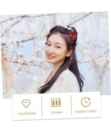 Beavorty 3 Pairs hairpin hair ornaments for women retro hair barrette tsumami hair clip Hair Clip for Women hair jewels for women Japanese-style Barrette tassel pendant Miss girl fabric - Buy Online on GoSupps.com