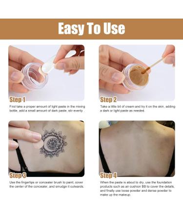 Waterproof Tattoo Cover Up Concealer Set - 2 Colors, Professional Skin Concealer for Scars, Dark Spots, Birthmarks - 20g*2 (Pack of 14) - Buy Online on GoSupps.com