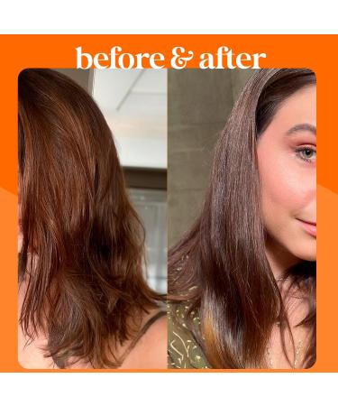 Brazilian Leave In Hair Conditioner - Anti-Frizz UV Heat Protection Vegan Treatment for All Hair Types - Peach Glow 6.76 fl oz - Buy Online on GoSupps.com