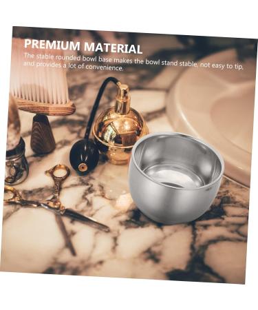 Beaupretty 3ST Professional Shaving Foam Cups - Double-Walled Stainless Steel Beard Kit for Men | International Shipping Available - Buy Online on GoSupps.com