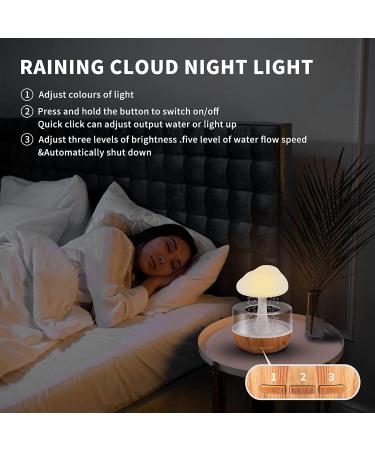 Zen Raining Cloud Night Light & Essential Oil Diffuser - Micro Humidifier for Relaxing Sleep & Stress Relief - Buy Online on GoSupps.com