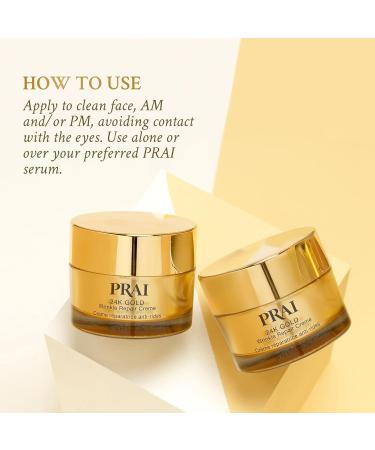 PRAI Beauty 24K Gold Creme Luxurious Face Moisturizer & Skincare | 1.7 Oz - Shop Internationally - Buy Online on GoSupps.com