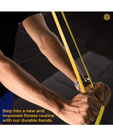Boldfit Natural Rubber Heavy Resistance Bands Set | Workout & Stretching for Home & Gym | Pull Up Loop Toning Bands for Men & Women (3-7 Kg - Buy Online on GoSupps.com
