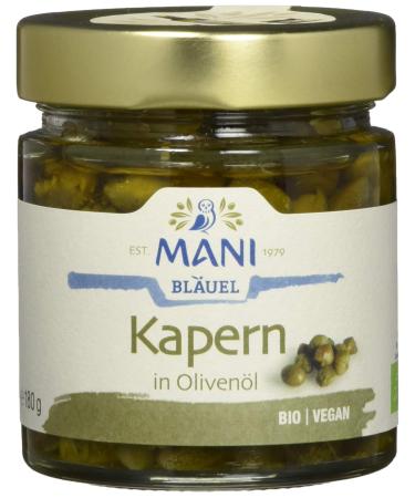 MANI Capers in olive oil organic pack of 2 (2 x 180 g)