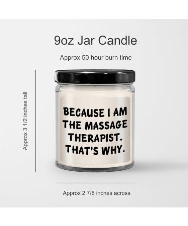 Unique Massage Therapist Gifts - 9oz Vanilla Soy Candle for Graduation | Ideal Presents from Friends - Buy Online on GoSupps.com