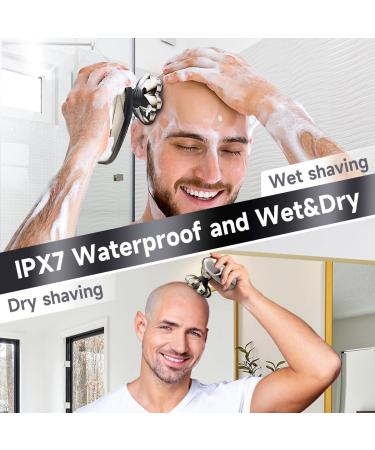 Premium 7D Bald Men's Shaver | Waterproof Electric Razor with Nose Trimmer - Men's Grooming Kit with LED Display & USB Charging - Buy Online on GoSupps.com