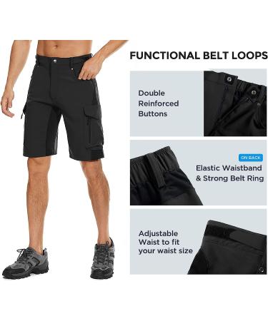 XKTTAC Men's Outdoor Quick Dry Lightweight Stretchy Shorts | Black XX-Large | 6 Pockets | For Hiking, Tactical, Camping & Travel - Buy Online on GoSupps.com