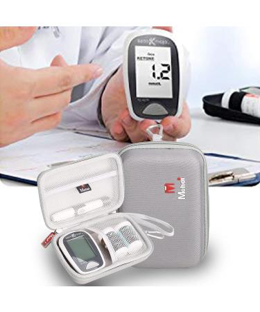 Mchoi Hard Shell Carrying Case Organizer for KETO-MOJO GK+ Bluetooth Glucose & Ketone Testing Kit with Mesh Pocket Fits for Blood Test Strips Meter Lancets Lancing Device and Control Solutions Case Only - Buy Online on GoSupps.com
