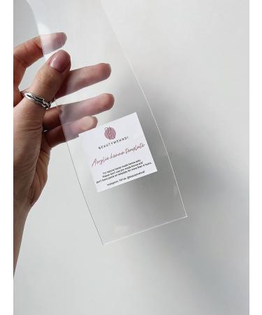 Acrylic Henna Hand Template for Temporary Tattoo Practice - Clear Plastic Body Art Tool - Buy Online on GoSupps.com