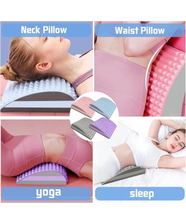 YouWoshe 2-in-1 Back & Neck Extension | Orthopedic Lumbar Pillow for Pain Relief | Align Neck & Back | Neubleben | International Shipping Available - Purple - Buy Online on GoSupps.com