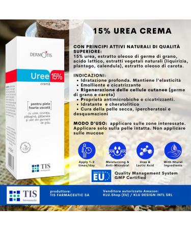 TIS CREME with 15% Urea - Eczema Psoriasis Dry Skin Relief | Wound Healing for Hands Feet Knees & Nails | 50 ml Pack - Buy Online on GoSupps.com