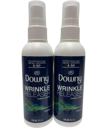 Downy Smooth & Go Wrinkle Release Fabric Spray Bundle (2 x 3 oz) with Travel Bottles & ThisNThat Tip Card - Buy Online on GoSupps.com