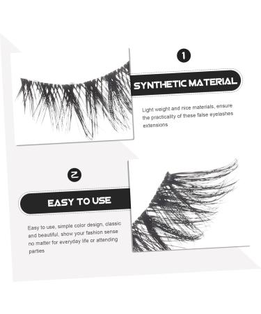 FRCOLOR 5 Pairs False Lashes Fake Eyelashes Bulk Eyelashes Eyelash Strips Eye Lash Extension Lashes Strip Lashes in Bulk Eye Lashes Makeup Lash Artificial Fiber Cosmetics End of Eye - Buy Online on GoSupps.com