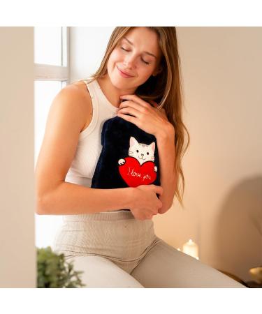 Soxo Plush Hot Water Bottle Cover for Kids - Hand Warmer Neck & Back Pain Relief - Period Comfort - I Love You Design - Buy Online on GoSupps.com