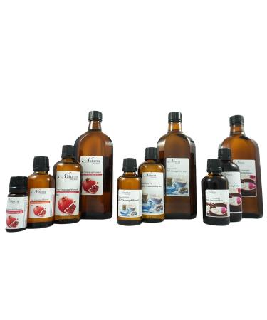 Naturra Organic Cold Pressed Pomegranate Seed Oil - 100ml Glass Unrefined Vegan Body Oil for Radiant Skin - Buy Online on GoSupps.com