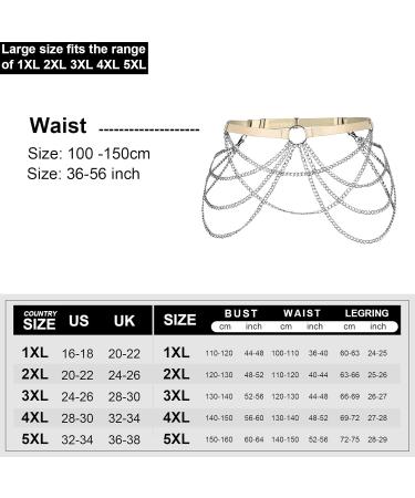 BBOHSS Women s Body Harness Belt - Oversize Thigh Metal Chain Punk Gothic Accessory for Carnival & Halloween - Unique Light Yellow Gift Idea - Buy Online on GoSupps.com