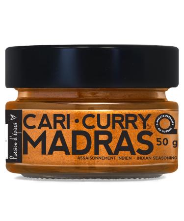 A Spice Affair Curry Madras | Curry Powder for Cooking Meats Soups Curry Sauce Dips & More - Giftable Small Jar 50g 50 g (Pack of 1)